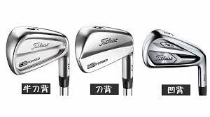 Comparison of three iron clubheads: blade, cavity-back and hollow-body designs